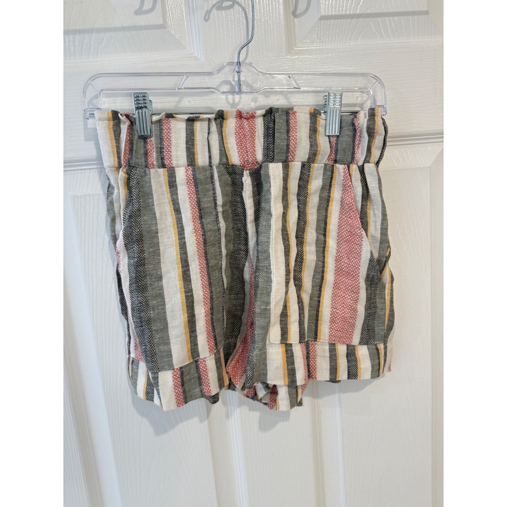 Indigo Rein Striped Shorts High Waist Casual Summer Beach Shorts Size‎ S